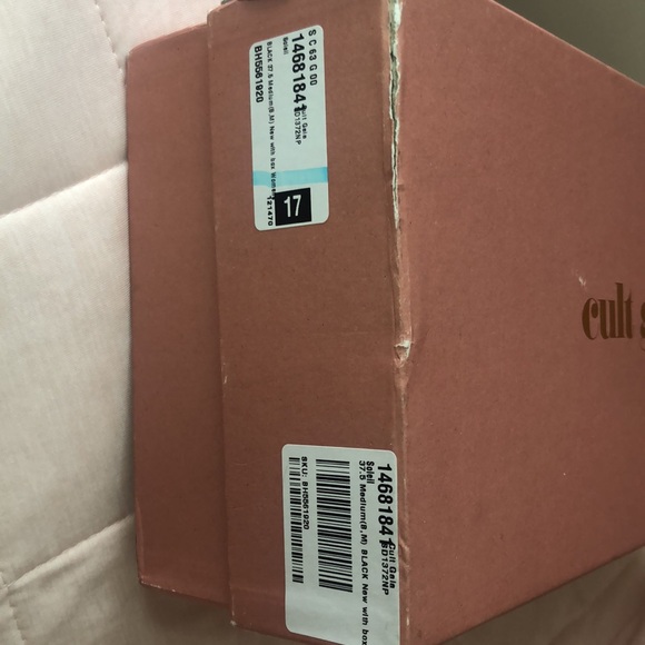 Cult Gaia Soleil Black Leather Open Toe Sandals 37.5 - Picture 11 of 12